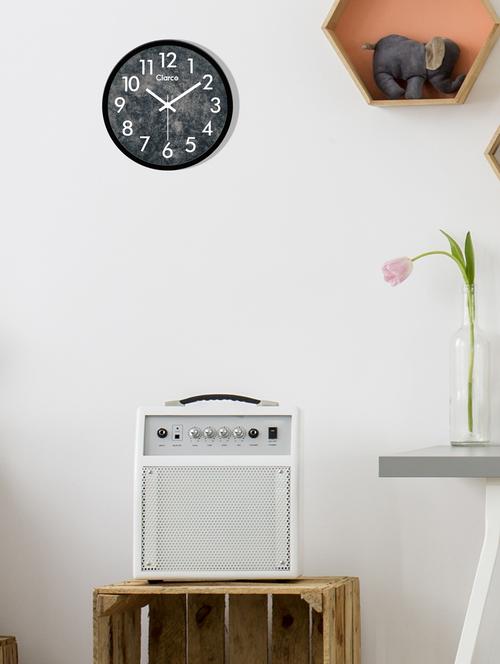 glass wall clock with 1 year warranty and 2 free aa battery - 17146003 - Standard Image - 1