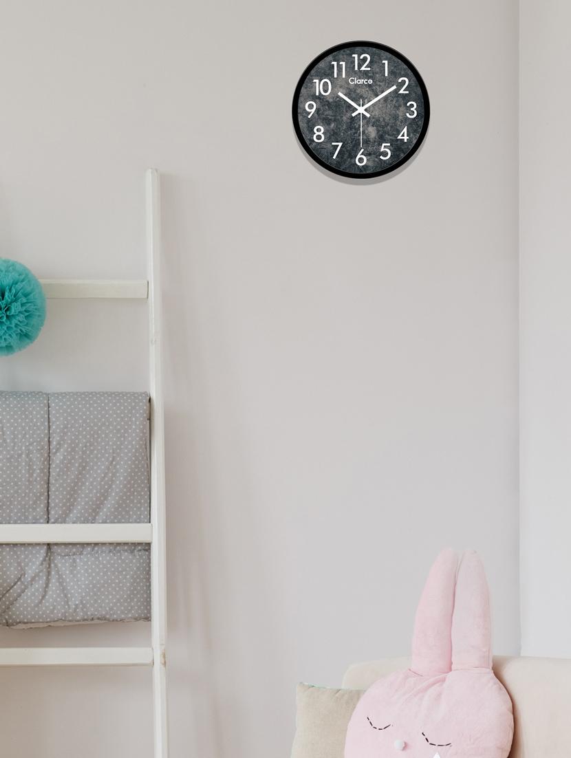 glass wall clock with 1 year warranty and 2 free aa battery - 17146003 - Zoom Image - 2
