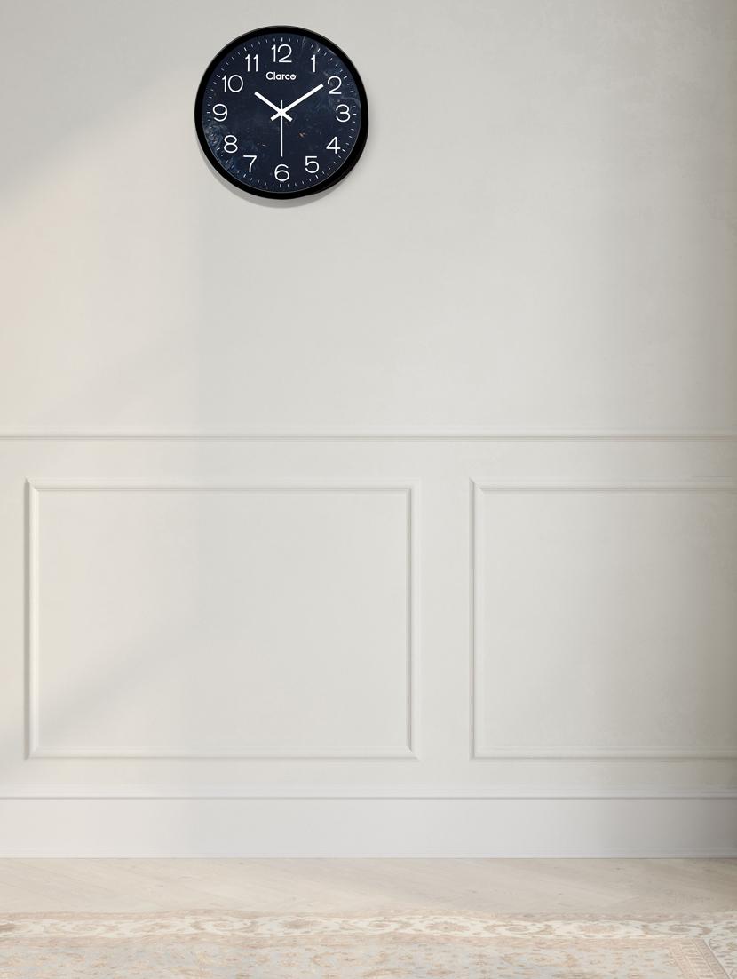 glass wall clock with 1 year warranty and 2 free aa battery - 17146005 - Zoom Image - 2