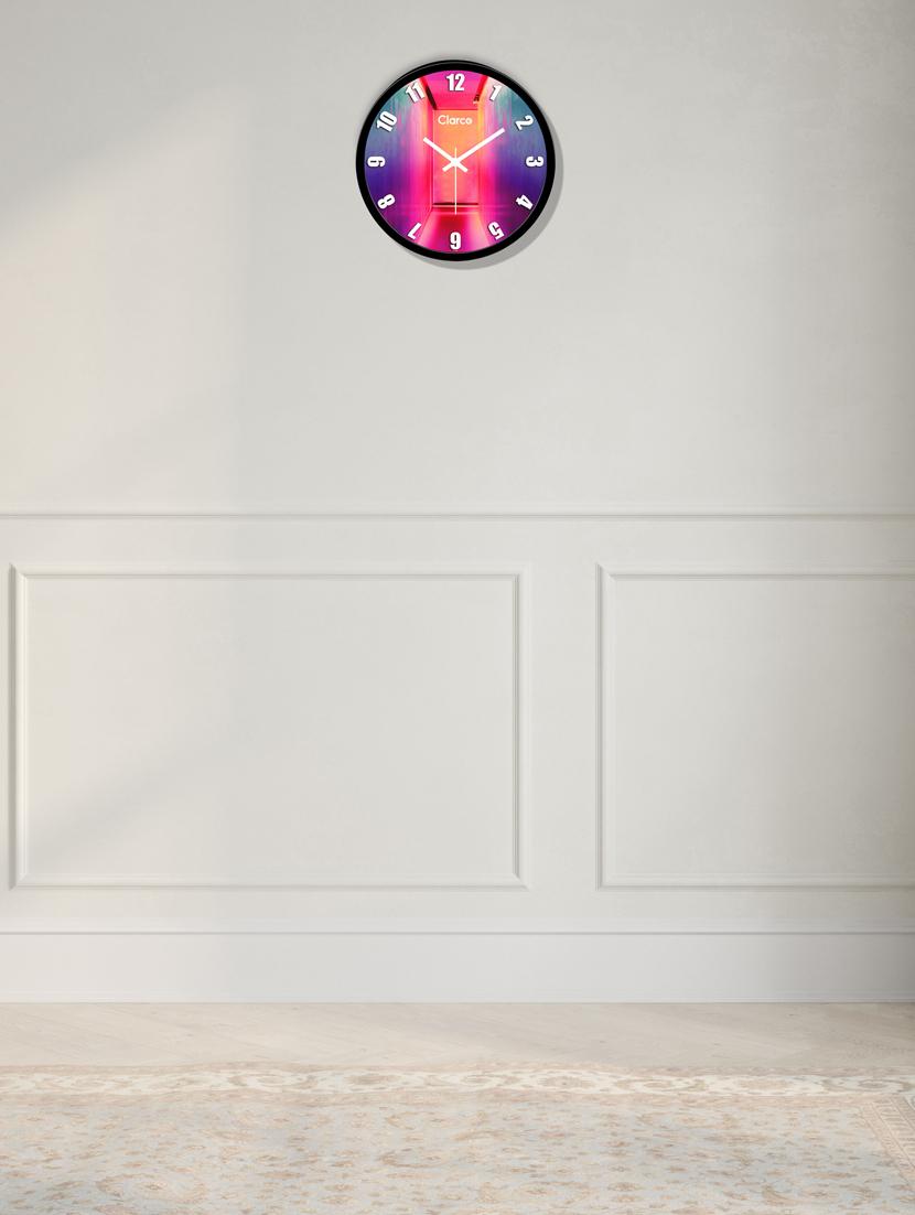 glass wall clock with 1 year warranty and 2 free aa battery - 17146008 - Zoom Image - 2