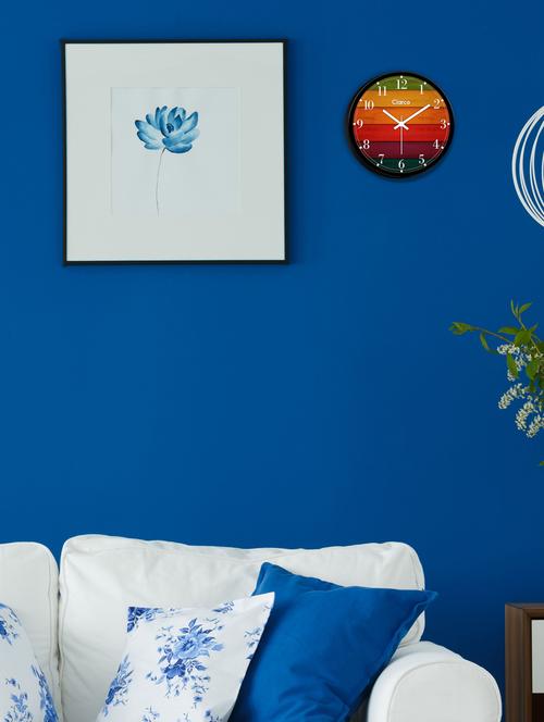 glass wall clock with 1 year warranty and 2 free aa battery - 17146022 - Standard Image - 1