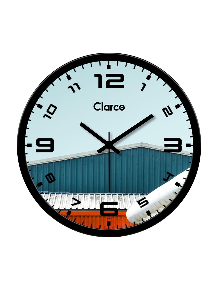 glass wall clock with 1 year warranty and 2 free aa battery - 17146027 - Zoom Image - 3