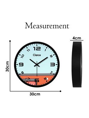 glass wall clock with 1 year warranty and 2 free aa battery - 17146033 - Standard Image - 6