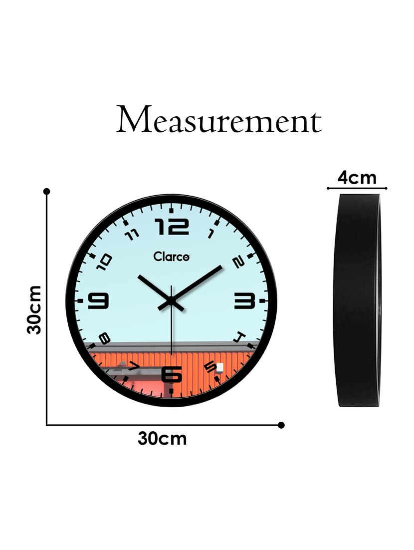 glass wall clock with 1 year warranty and 2 free aa battery - 17146033 - Zoom Image - 6