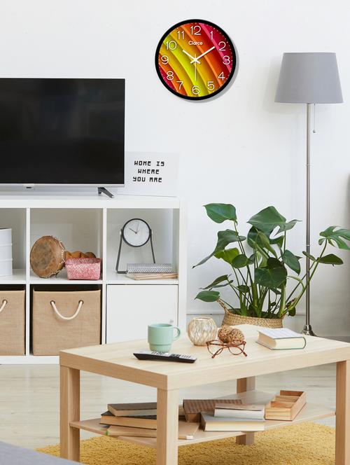 glass wall clock with 1 year warranty and 2 free aa battery - 17146035 - Standard Image - 1