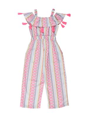 pink polyester full length jumpsuit twin sets & jump suit - 17146168 - Standard Image - 2