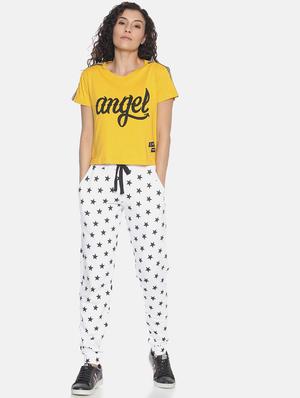 drawstring waist star print track pant - 17146228 - Standard Image - 4