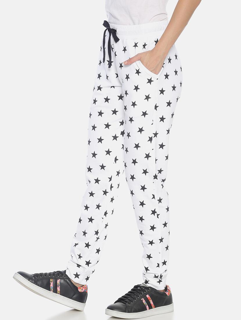 drawstring waist star print track pant - 17146228 - Zoom Image - 2