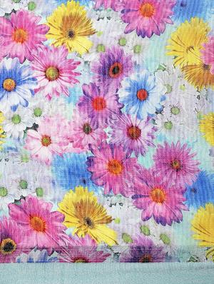 floral printed saree with blouse - 17146310 - Standard Image - 6
