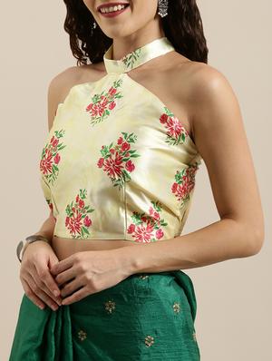 self design embroidered saree with blouse - 17146344 - Standard Image - 3