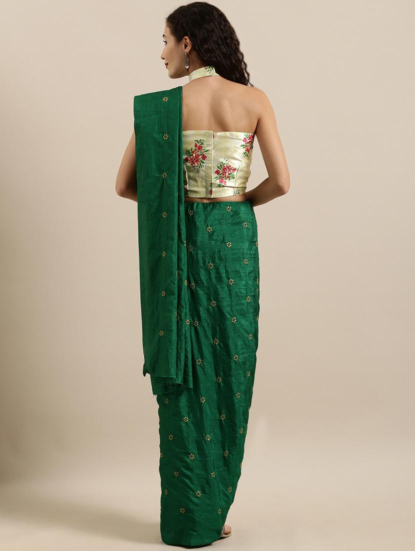 self design embroidered saree with blouse - 17146344 - Zoom Image - 2