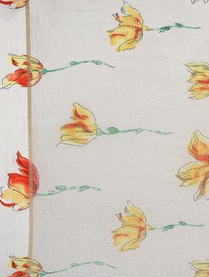 floral printed saree with blouse - 17146349 - Standard Image - 4