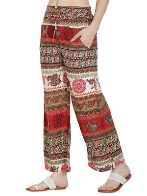 tie front printed palazzo - 17146458 - Standard Image - 2