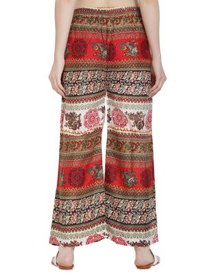 tie front printed palazzo - 17146458 - Standard Image - 3