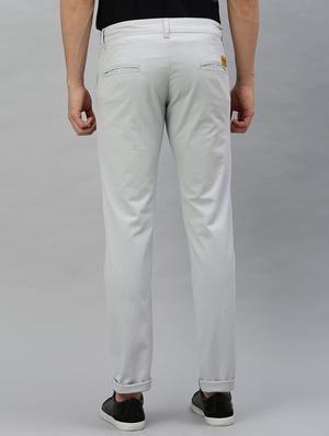 grey solid chinos - 17147402 - Standard Image - 3