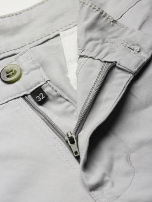 grey solid chinos - 17147402 - Standard Image - 5