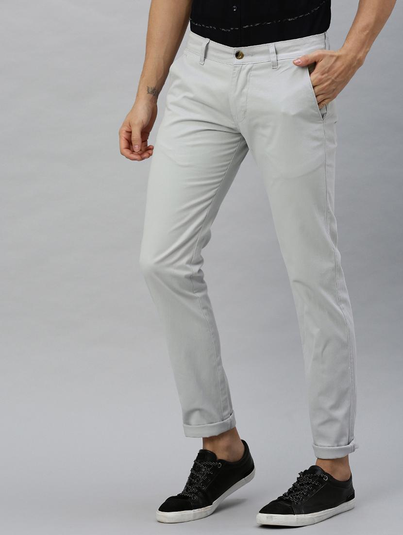 grey solid chinos - 17147402 - Zoom Image - 2