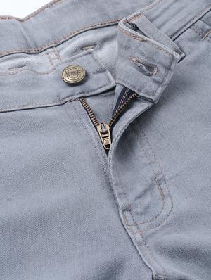 grey light washed denim jeans - 17147410 - Standard Image - 5