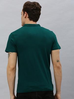 green solid t-shirt - 17147412 - Standard Image - 3