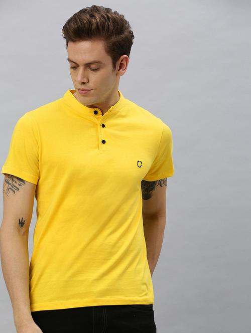 yellow solid t-shirt - 17147414 - Standard Image - 1
