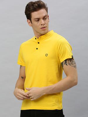yellow solid t-shirt - 17147414 - Standard Image - 2