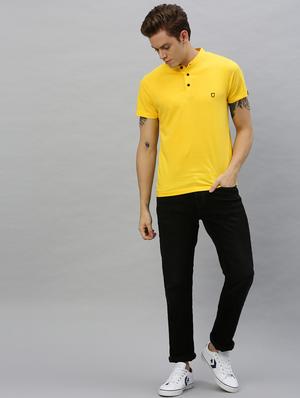 yellow solid t-shirt - 17147414 - Standard Image - 4