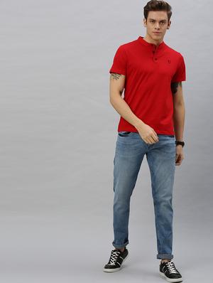 red solid t-shirt - 17147418 - Standard Image - 4