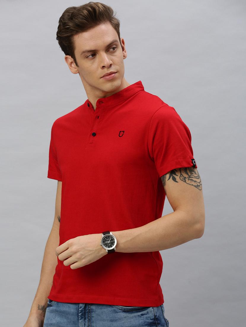 red solid t-shirt - 17147418 - Zoom Image - 2