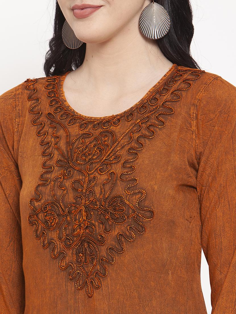 red rayon regular top - 17147485 - Zoom Image - 5