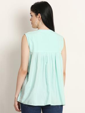 purist blue gathered tunic - 17148448 - Standard Image - 3