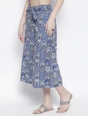 blue cotton others trousers - 17148453 - Standard Image - 2