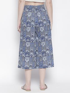 blue cotton others trousers - 17148453 - Standard Image - 3