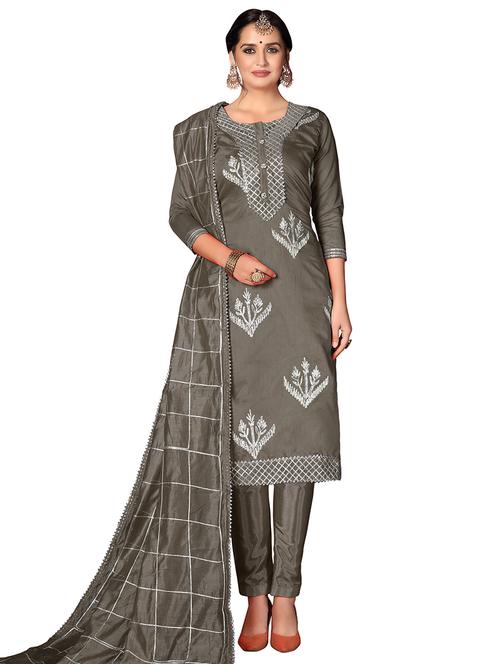 churidaar semi-stitched suit - 17148617 - Standard Image - 1