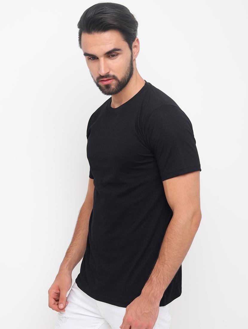 black solid t-shirt - 17148893 - Zoom Image - 2