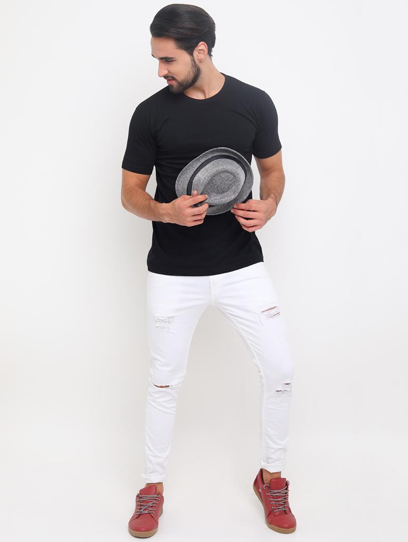 black solid t-shirt - 17148893 - Zoom Image - 4