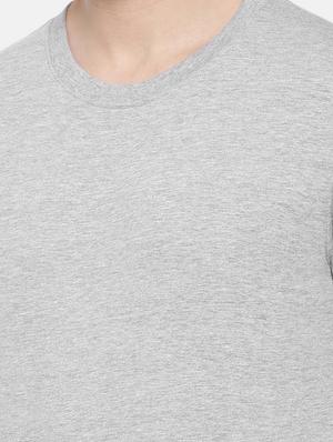 grey solid t-shirt - 17148896 - Standard Image - 5