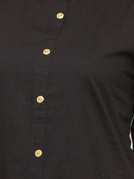 solid straight kurta - 17149384 - Zoom Image - 4
