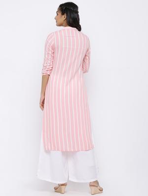 striped kurta palazzo set - 17149412 - Standard Image - 3