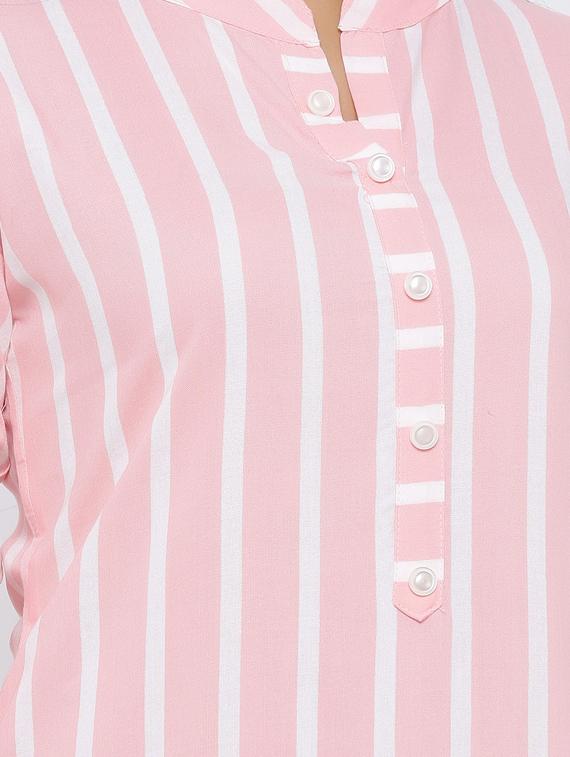 striped kurta palazzo set - 17149412 - Zoom Image - 4