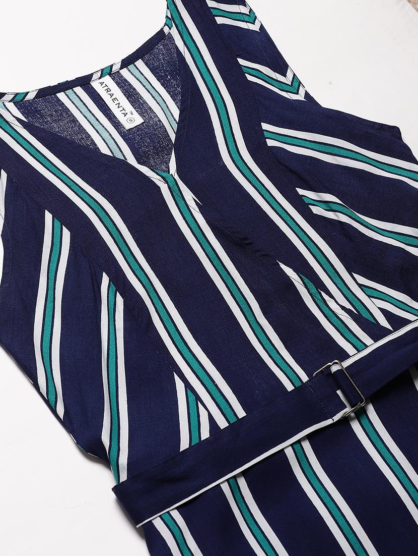 striped a-line dress - 17149736 - Zoom Image - 5
