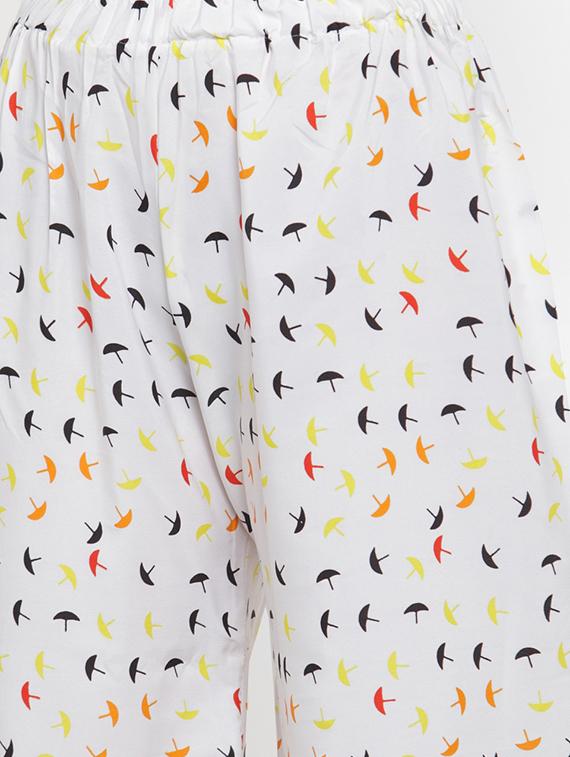 white crepe palazzos - 17149866 - Zoom Image - 5