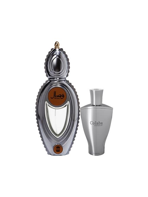 ajmal wisal edp musky 50ml for women and colaba mukhallat cp alcohol-free attar 14ml for unisex + 2 parfum testers free - 17150407 - Standard Image - 1