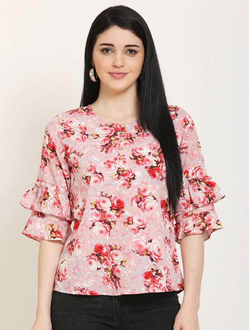 layered bell sleeves top - 17150748 - Standard Image - 1