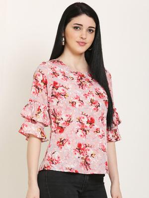 layered bell sleeves top - 17150748 - Standard Image - 2