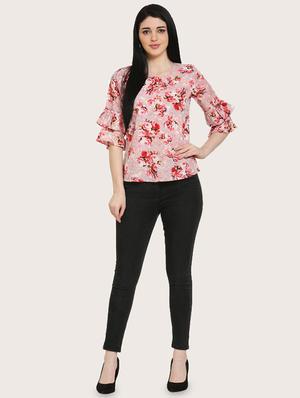 layered bell sleeves top - 17150748 - Standard Image - 4