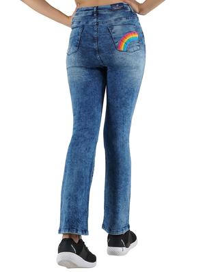 high rise acid wash jeans - 17151133 - Standard Image - 3