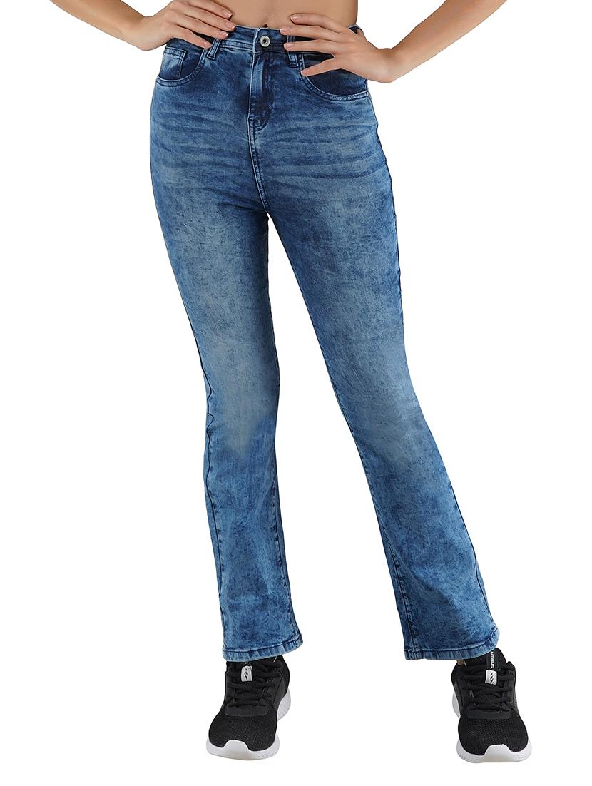high rise acid wash jeans - 17151133 - Zoom Image - 1