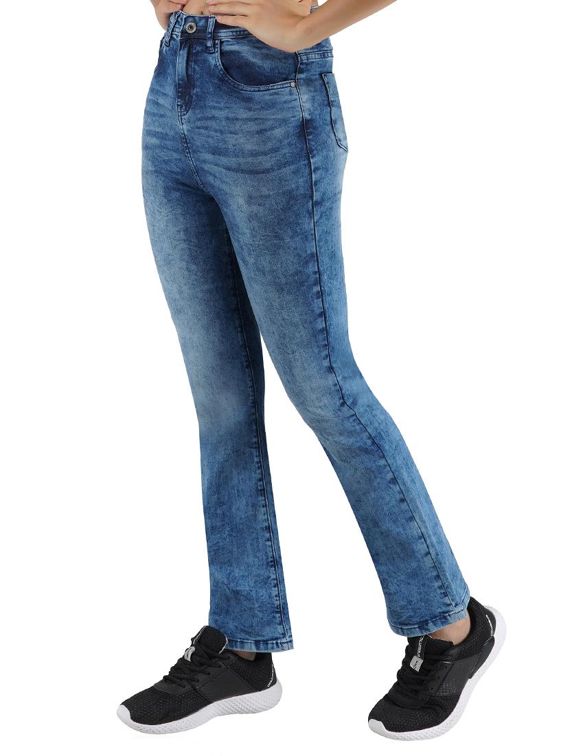 high rise acid wash jeans - 17151133 - Zoom Image - 2