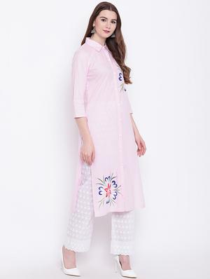 printed straight kurta - 17151764 - Standard Image - 3