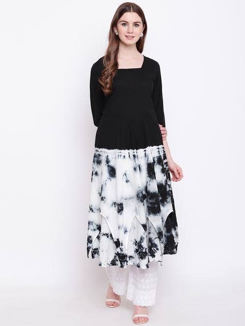 shibori a-line kurta - 17151772 - Standard Image - 1